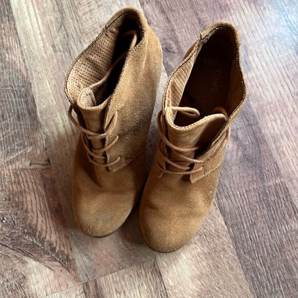 Toms lunata chunky heel lace up booties - Picture 2 of 6